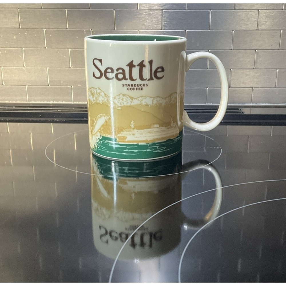 Starbucks Seattle Salmon Ferry 2011 Global Icon City Collector Series coffee Mug